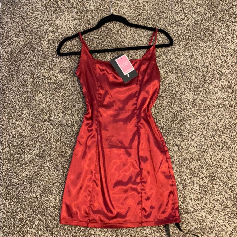 Satin mini dress